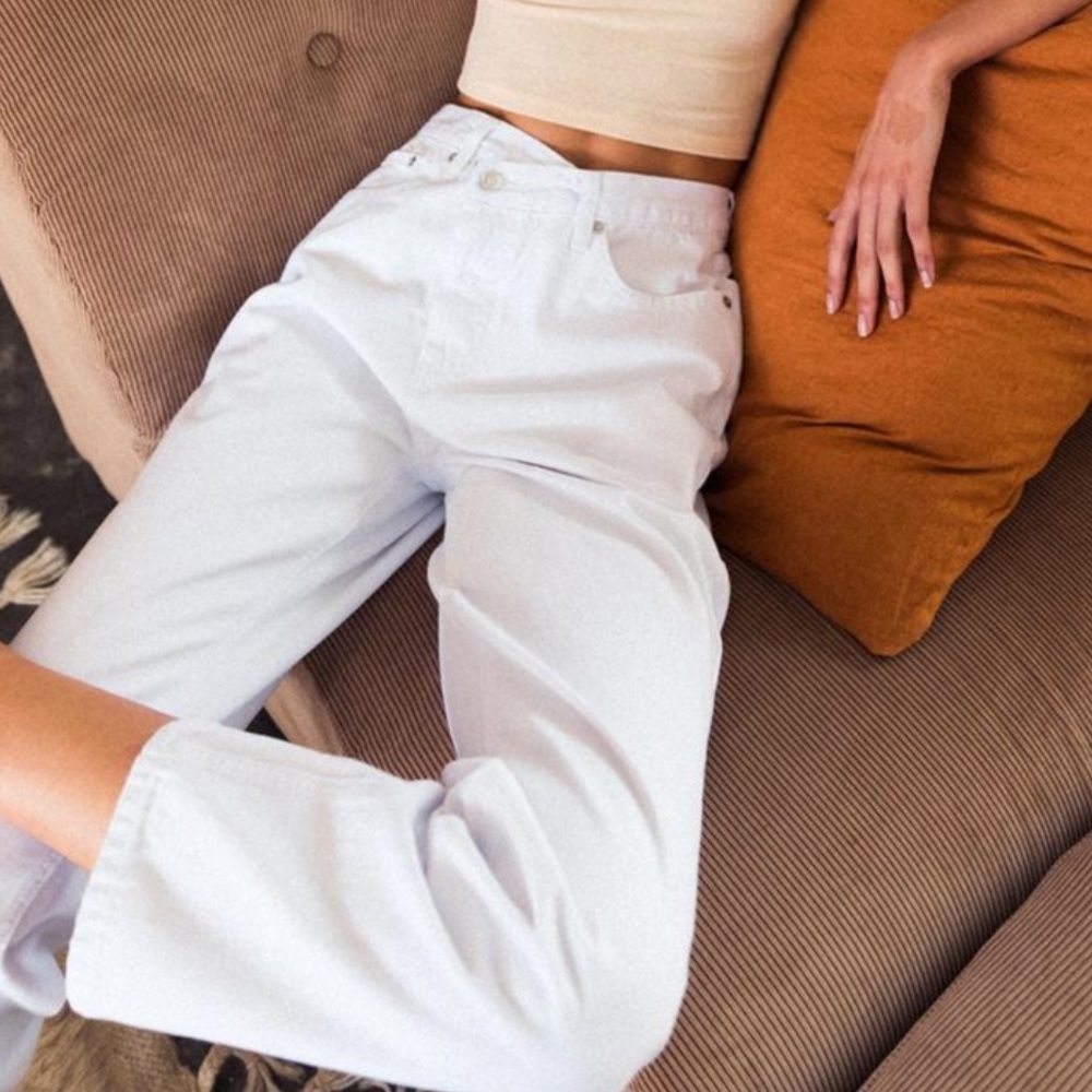 Holly Asymmetric Straight Leg Jean